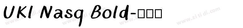 UKl Nasq Bold字体转换